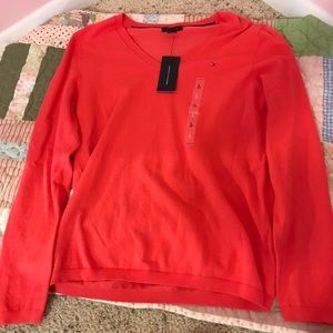 💜3/$25💜 NWT Tommy Hilfiger Coral Knit Sweater